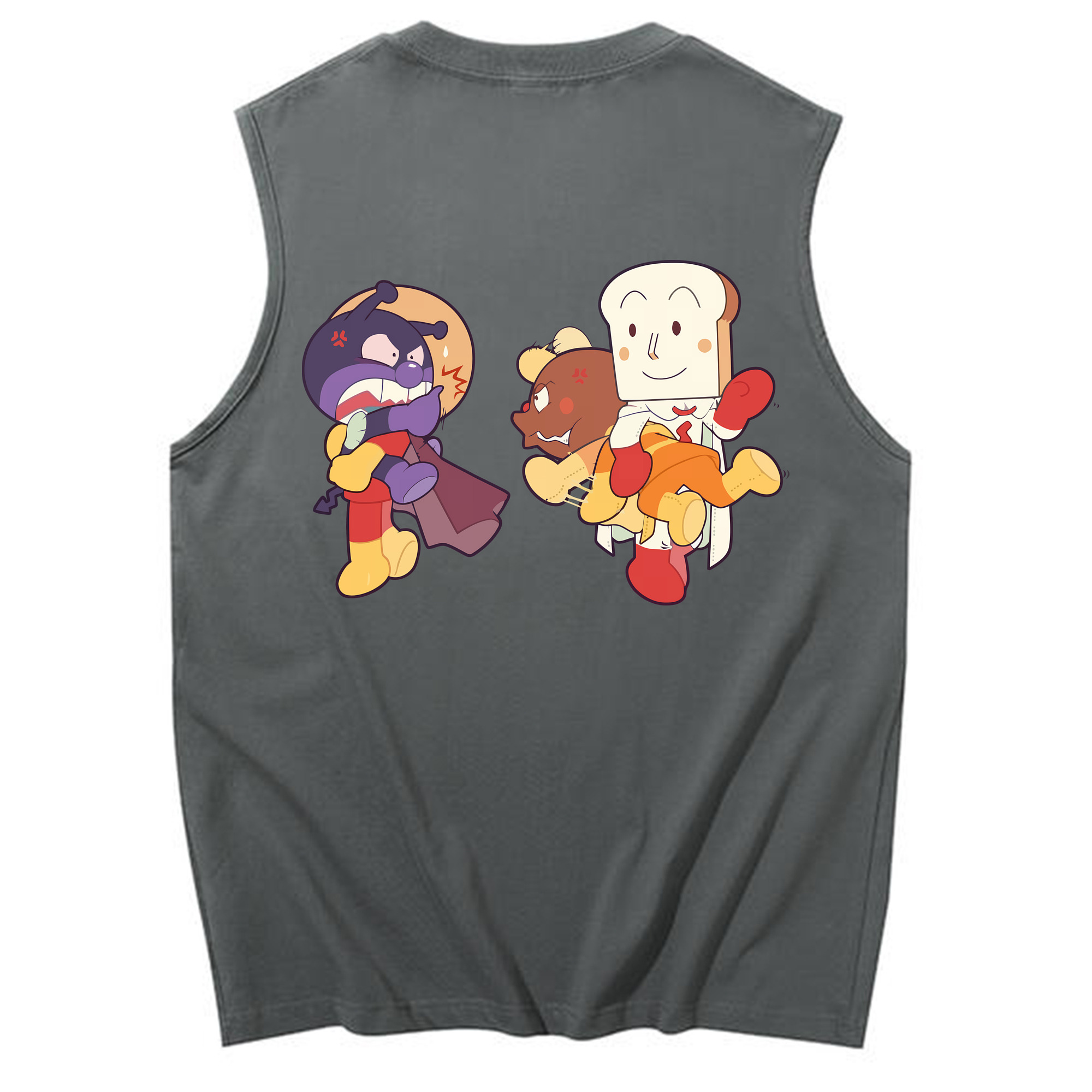 （画像用） アンパンマン Anpanman コットン100％タンクトップ（背面プリント）